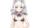 Vtuber 【神楽めあ】ビリビリ翻訳組絵師が描いた水着イラストがえっちすぎる件ｗｗｗｗｗ【画像】