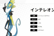 【ポケモン剣盾】ガラル御三家「インテレオン」って他の兎とゴリラに比べて不遇過ぎない？