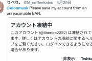 ツイ民、永久凍結されたアカウントを解除するためにダメ元でイーロン・マスク氏にリプライを送る→結果ｗｗｗｗｗｗ