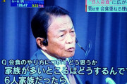 麻生太郎「会食はダメというが、それなら大家族は一緒に食事できないのか？」