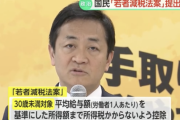 【悲報】国民民主、30歳未満対象の「若者減税法案」を提出へ