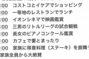 【悲報】自称強者男性「これが典型的リア充既婚者の休日生活なｗ」ﾆﾁｬｧ
