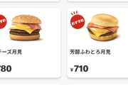 【画像】月見バーガー、2003年「190円」→2024年「600円」