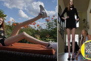 アメリカの17歳少女が世界一脚の長い女性としてギネス世界記録に認定！身長も凄すぎると話題に！