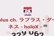 【ホロライブ】めちゃくちゃな勢いで登録者数を伸ばしたVTuberラプラス・ダークネスさん、登録者数が今度は激減してしまう……