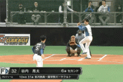 【日ハムファンフェス・ソフトボール対決】谷内亮太、ソロホームラン！打たれた北山が崩れ落ちる