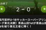 【悲報】高校サッカー、青森山田高校が青森山田高校を下して優勝ｗｗｗ