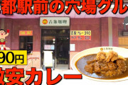 彡(^)(^)「あっ！電車内にカレー落ちとるやんけ！食ったろかな！？」?「・・・」