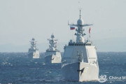 中ロ海軍の日本列島一周軍事演習「他国の領海に進入しなかった。第三国に向けたものではない」！