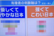 【画像】メディア「優しくて穏やかな日本の政党がこれ。強くてこわい日本の政党はこれです」