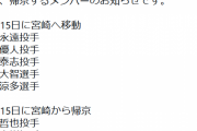 【？報】西武の内海&榎田フェニックスから帰京