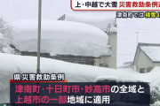 新潟の津南町で419cmの積雪、観測史上1位