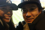今季0勝の田中将大さん、ヤンキースタジアムで夫婦でWS観戦