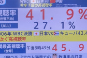 外国人、日本のWBC視聴率に驚愕「42％の日本人が観戦してた」