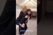 村山美羽 藤吉夏鈴 みうちゃんにおんぶをしてもらいご満悦なかりんちゃん櫻坂46 5月2日