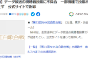 NHK紅白歌合戦、ヤラセの可能性「データ放送の視聴者投票に不具合　一部機種で投票ボールが増えず」