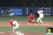 【GIF】広島ドラ1栗林、中日に恨みのこもったような投球を見せる