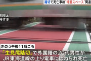 歩きスマホで電車に轢かれて男性が死亡した事故。現場の長すぎる踏切が話題に