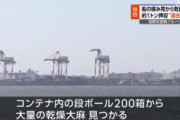 【東京港】ベトナム出港の船、コンテナから大麻1トン(52億円相当)　1951年以降で過去最大量、段ボール200箱分押収　ベトナム国籍3人を逮捕