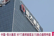 始まったな　〜　【Bloomberg】 中国恒大集団がＮＹで連邦破産法15条の適用申請