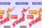 【悲報】日本、歴史的暖冬へ　1920年の計測開始以来、最も雪が降らない年になりそう