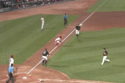ロッテ広島で繰り広げられた三本間キャッチボールwww