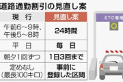 高速道の通勤割、24時間に拡大　登録区間、最大50％引き