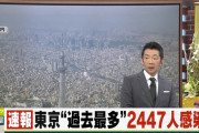 【新型コロナ】東京都で新たに2447人の新型コロナ感染を確認！！！