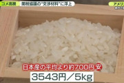 日本の米農家「アメリカ産の安い米を輸入拡大して米価格が下がったら日本の米農家潰れるけどいいのか？」