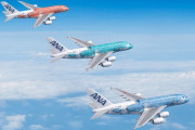 ANA、エアバスA380型機「FLYING HONU」による遊覧チャーターフライト…成田発着で計7回運航！