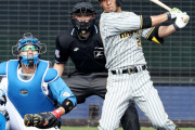 阪神江越大賀「８番左翼」でフル出場し２安打　崖っぷちの８年目が存在感