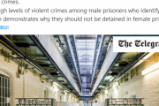 英：トランスジェンダー受刑者の7割が性犯罪者であることが発覚…性暴力傾向際立つ[海外の反応]