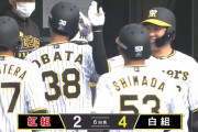 阪神・小幡、逆転満塁ランニングホームランｗｗｗｗ