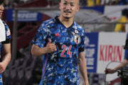 【日本代表】「大然、空を飛ぶ」前田大然"らしさ"全開の日本代表初ゴールに衝撃の声「こんなん大然しか届かんやろ」