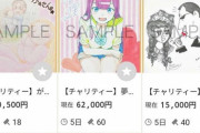 漫画家チャリティオークション、凄い値段がつきはじめる