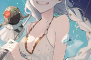 【FGO】りなさんの水着アナスタシアイラスト！！　笑顔のアナスタシア素敵です////////
