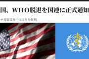 【緊急速報】米国、ＷＨＯ脱退を国連に正式通知「コロナ対策巡り中国寄りを批判」