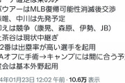 【悲報】バウアー、横浜に残留交渉すらまだされてない模様wwwwwwwww
