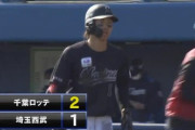 池田2ベース→藤原ファインプレーに阻まれるも犠牲フライ！ロッテ勝ち越し！！