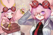 【FGO】マシュ＆ハベにゃんイラスト！！　お揃いの帽子可愛いですね！