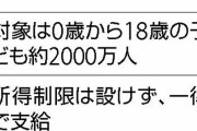 政府、18歳以下に一律10万円支給。マイナンバーカード保持者には3万円