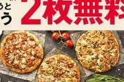 【ドミノ・ピザ2枚無料キャンペーン】謝罪とお知らせ　プレーンピザ対象外にｗ
