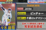 【プロ野球選手総選挙】ロッテ・佐々木朗希は６位にランクイン！！！！！！
