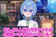 【画像】1人あたり収益が4億円突破のことを聞かれたホロライブVtuberの反応がコチラ