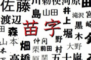 ガチで「あいつしか思い浮かばない苗字」挙げろ