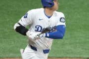 【速報】大谷翔平、第1打席でヒット 第2打席は特大犠牲フライで2試合連続打点