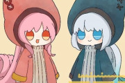 【FGO】あったか服のミニハベにゃん＆ミニモルガン様！！　お揃い衣装の二人かわいいです！