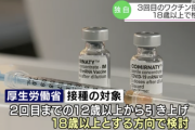 厚労省、新型コロナワクチンの3回目接種対象を18歳以上で検討