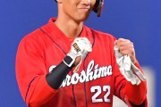 カープ中村奨成「捕手としてのプライドを持ちながら」外野手でプロ初ヒットもこだわり語る