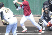 練習試合楽天戦　阪神・秋山が先頭打者本塁打被弾